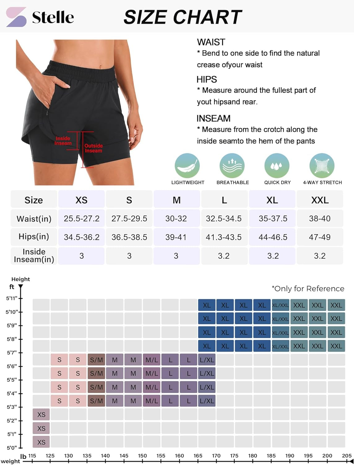 Women 2 in 1 Running Shorts High Waisted Athletic Shorts Gym Workout Shorts with Liner Zipper Pockets