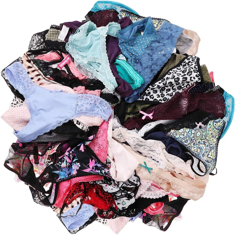 Sexy Thongs for Women,Varity of T-Backs Sexy Underwear 20 Pack of G Strings Lacy Undies Panties Tanga