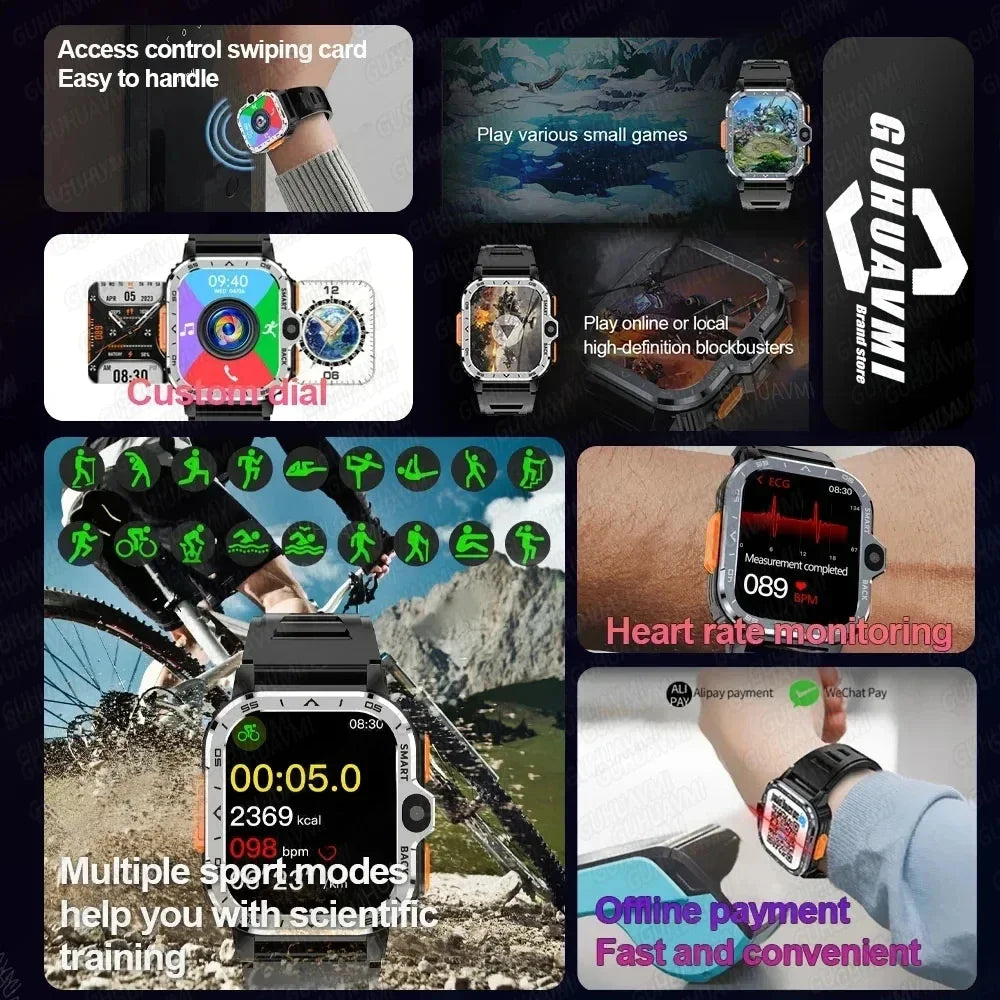 2025 New Wifi 5G SIM Card Smart Watch GPS Navigation HD Dual Camera 64/16GB Memory Wifi Waterproof Telephone Smartwatch Android