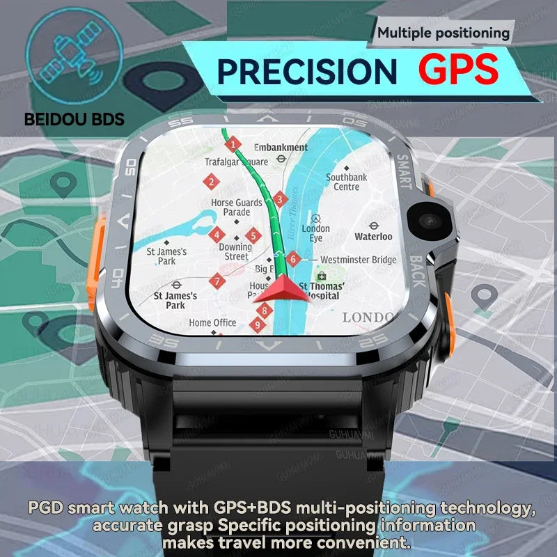 2025 New Wifi 5G SIM Card Smart Watch GPS Navigation HD Dual Camera 64/16GB Memory Wifi Waterproof Telephone Smartwatch Android