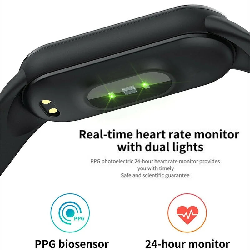 M5 Smart Band Waterproof Sport Smart Watch Men Woman Blood Pressure Heart Rate Monitor Fitness Bracelet for Android IOS