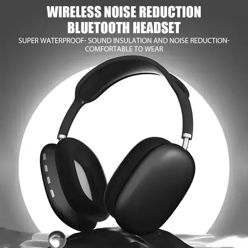 New Headphone Wireless Bluetooth Headset Mic Headsets Stereo Sound Earphone Sports Gaming Headphones Wireless for Phone