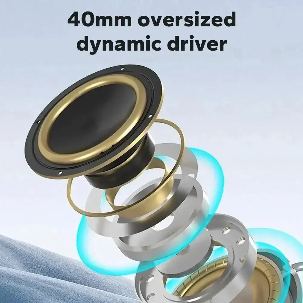 New Headphone Wireless Bluetooth Headset Mic Headsets Stereo Sound Earphone Sports Gaming Headphones Wireless for Phone